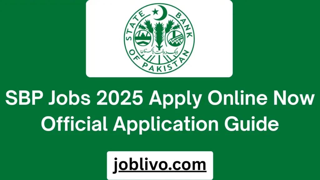 SBP Jobs 2025 Apply Online Now Official Application Guide