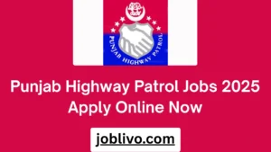 Punjab Highway Patrol Jobs 2025 Apply Online Now