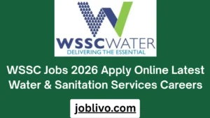 WSSC Jobs 2026 Apply Online Latest Water & Sanitation Services Careers